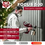 Pistol vopsit Focus 500, Titan, 1l 700W - imagine 4