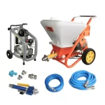 Pompa de glet, decorativa, Bisonte, PCS T5, 15 l minut, 2.2 kW si compresor inclus
