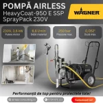 Pompa de gletuit, zugravit, mixta, Wagner, HeavyCoat 950E SSP - imagine 4