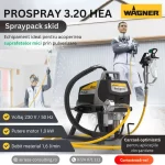Pompa de zugravit, vopsit, airless, Wagner, ProSpray 3.20 HEA Spraypack 1 kW, airless, - imagine 3