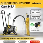 Pompa de zugravit, vopsit, Wagner, SuperFinish 23 PRO HEA Spraypack 1.3kW, airless - imagine 4