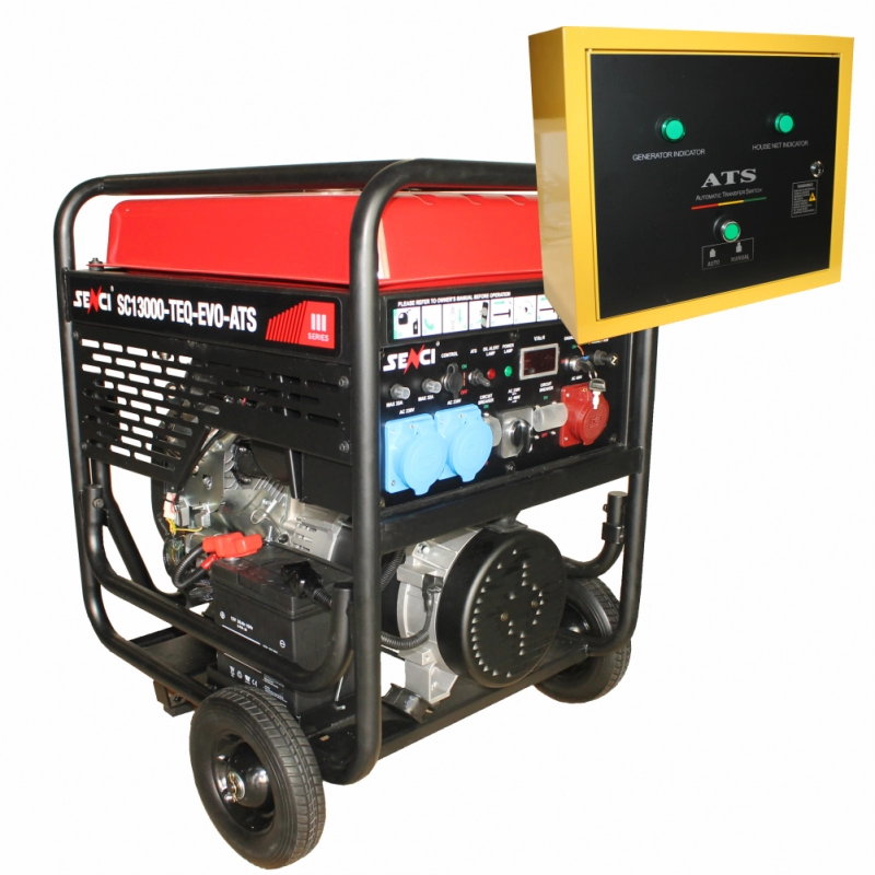 _10030_2_1603980180 Generator de curent SENCI SC13000TEQ-EVO-ATS putere maxima 11 kW 230/400V ATS inclus DE - imagine 1