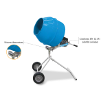 Betoniera Polieri 100 litri Minihobby - imagine 2