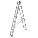Scara tipla aluminiu BISONTE STR315 3 x 15 trepte inaltime maxima 10,9 m - imagine 3