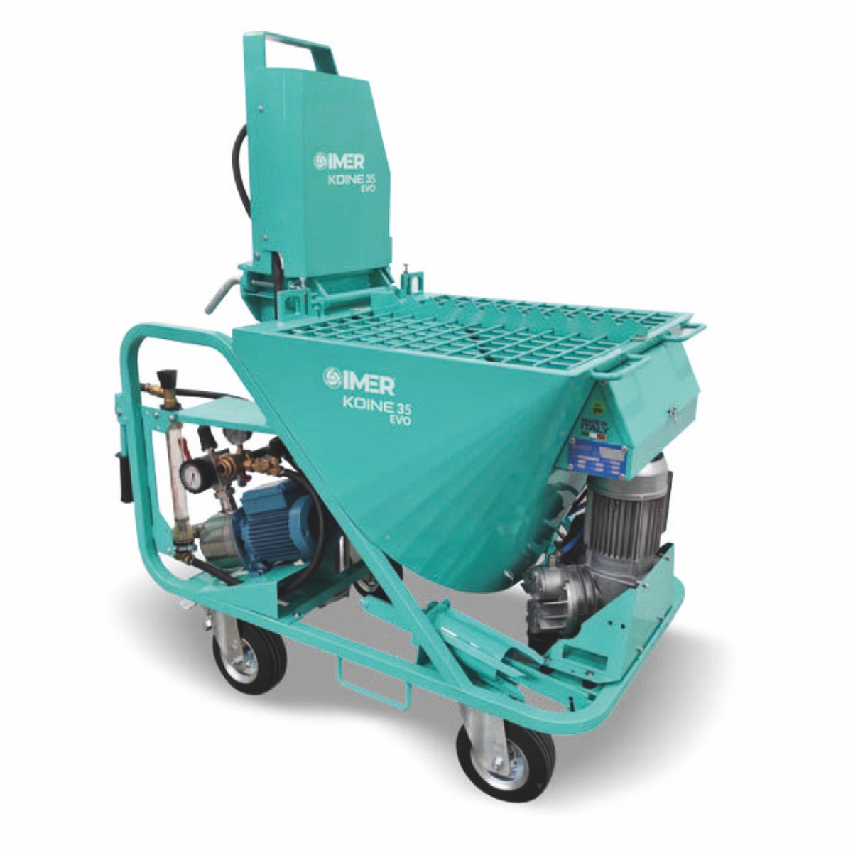 Koine-35-EVO-pompa-de-tencuiala-_ Masina de tencuit Imer Koine 35 EVO 230V debit 8-11-14-17 l/min materiale preamestecate - imagine 1