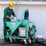 Masina de tencuit Imer Koine 4 DUAL 230/400V debit material 22 l/min materiale preamestecate - imagine 2
