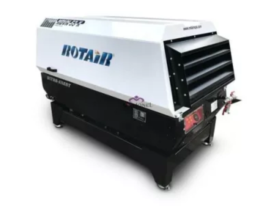 Picture1 Motocompresor ROTAIR MDVN 53K presiune 7 bar debit 5200 l/min motor Kubota 49 cp, Skid (fara roti) - imagine 1