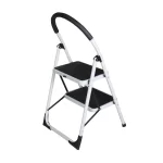 Scara otel BISONTE STR0202 2 trepte, inaltime maxima 47 cm pentru interior - imagine 2