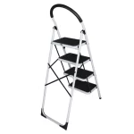 Scara otel BISONTE STR0204 4 trepte, inaltime maxima 95 cm pentru interior - imagine 2