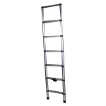 Scara telescopica aluminiu BISONTE STR1020 7 trepte,inaltime maxima 2.0 m