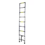 Scara telescopica aluminiu BISONTE STR1026 9 trepte, inaltime maxima 2.6 m