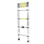 Scara telescopica aluminiu BISONTE STR1026 9 trepte, inaltime maxima 2.6 m - imagine 2
