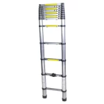 Scara telescopica aluminiu BISONTE STR1038 13 trepte inaltime maxima 3.80 m - imagine 2