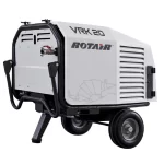 Motocompresor ROTAIR VRK 20 AE presiune 8 bar debit 1600 l/min motor Honda + kit sablare/aftercooler