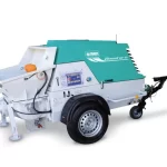 Pompa beton Imer BOOSTER 15 R Yanmar Stage V 28.4 cp debit 2-15 mc/h – remorcabila (doar pompa)