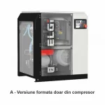 Compresor electric cu surub ELGI EN 15c presiune 12.5 bar debit 1.56 m³/min 15 KW 400 V - imagine 3