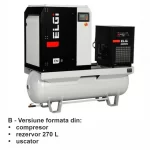 Compresor electric cu surub ELGI EN 07a presiune 7 bar debit 1.10 m³/min 7.5 KW 400 V - imagine 3